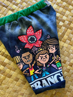 Load image into Gallery viewer, Kids Size 2 "Blue &amp; Yellow Stranger Things" Beach Comber Shorts
