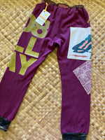 Load image into Gallery viewer, Kids Size 10 "Maroon &amp; Gold 808" Holoholo Pants

