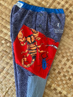 Load image into Gallery viewer, Kids Size 6 &quot;Red &amp; Blue Creepy Bugs&quot; Star Gazer Pants
