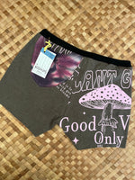 Load image into Gallery viewer, Ladies Size XS &quot;Grey &amp; Purple Good Vibes Only&quot; Simple Shorty

