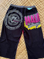 Load image into Gallery viewer, Ladies Size M &quot;Pink &amp; Black Maui Strong&quot; Breezy Capri
