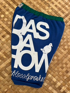 Kids Size 8 "Blue & Green Das Da How" Beach Comber Shorts