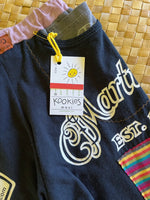 Load image into Gallery viewer, Kids Size 8 "Black &amp; Stripes Nirvana" Holoholo Pants
