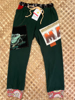 Load image into Gallery viewer, Kids Size 8 &quot;Green &amp; Paisley Maui Iguana&quot; Holoholo Pants
