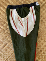 Load image into Gallery viewer, Kids Size 6 &quot;Army Green Stars, Stripes &amp; Color Blocks&quot; Star Gazer Pants
