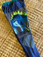 Load image into Gallery viewer, Kids Size 10 "Blue Dinosaurs" Holoholo Pants
