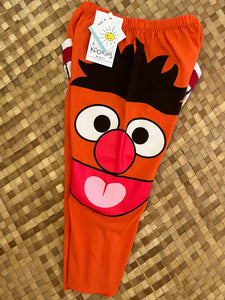 Kids Size 4 "Orange & Stripes Elmo" ʻOpihi Picker Pants