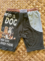 Load image into Gallery viewer, Kids Size 4 &quot;Army Green Dog Pack&quot; Beach Comber Shorts

