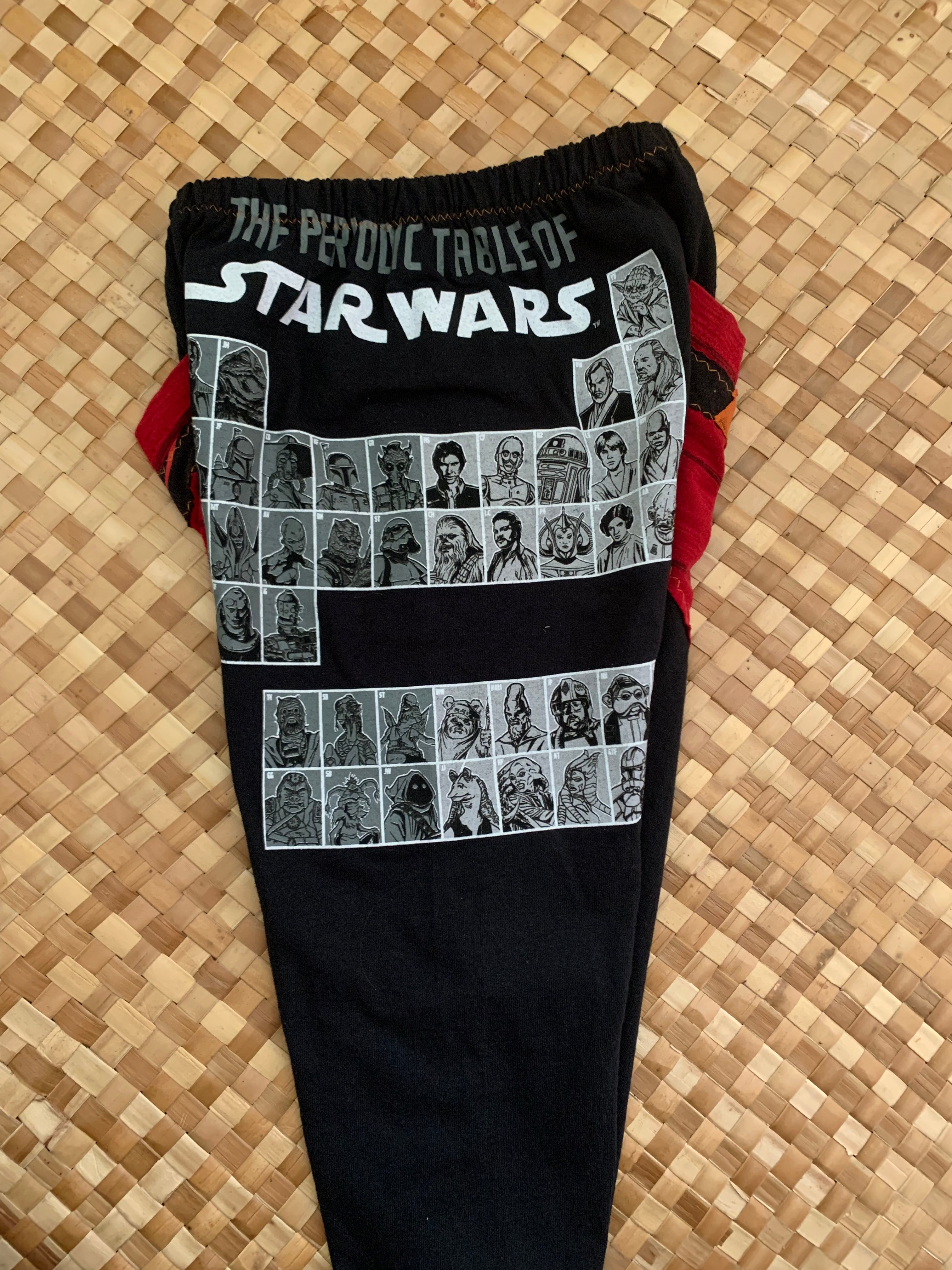 Kids Size 8 "Black & Red Star Wars" ʻOpihi Picker Pants