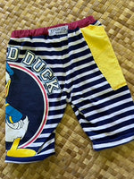 Load image into Gallery viewer, Kids Size 6 &quot;Blue Stripes Donald Duck&quot; Beach Comber Shorts
