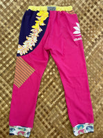 Load image into Gallery viewer, Kids Size 10 &quot;Pink &amp; Purple Lei&quot; Holoholo Pants
