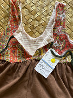 Load image into Gallery viewer, Kids Size 6 &quot;Brown &amp; Paisley Mōhala Mai&quot; Kuʻuipo Dress
