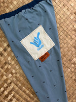 Load image into Gallery viewer, Kids Size 8 &quot;Blue &amp; Peach Bears and Shaka&quot; Holoholo Pants
