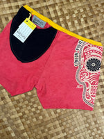 Load image into Gallery viewer, Ladies Size M &quot;Red &amp; Black Day of the Dead&quot; Simple Shorty
