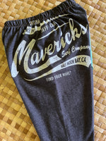 Load image into Gallery viewer, Kids Size 2 "Grey &amp; Teal Maverick's Surf" ʻOpihi Picker Pants
