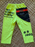 Load image into Gallery viewer, Kids Size 4 "Neon Yellow Maui Humane Society" ʻOpihi Picker Pants
