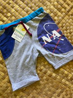 Load image into Gallery viewer, Kids Size 4 "Blue &amp; Grey NASA" Beach Comber Shorts
