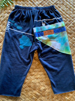 Load image into Gallery viewer, Kids Size 2 &quot;Navy &amp; Tie Dye Zipline Maui&quot; ʻOpihi Picker Pants
