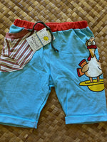 Load image into Gallery viewer, Kids Size 6 "Blue &amp; Stripes Turkey" Beach Comber Shorts
