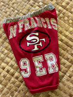 Load image into Gallery viewer, Kids Size 6 &quot;Red &amp; Beige San Francisco 49ers&quot; Beach Comber Shorts
