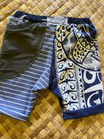 Load image into Gallery viewer, Kids Size 2 &quot;Blue Stripes Maui Hanapaa&quot; Beach Comber Shorts
