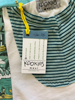 Load image into Gallery viewer, Ladies Size XS &quot;White &amp; Blue Beach Bash&quot; Simple Shorty
