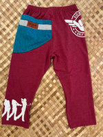 Load image into Gallery viewer, Kids Size 6 &quot;Red &amp; Teal Baseball&quot; ʻOpihi Picker Pants
