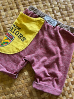 Load image into Gallery viewer, Kids Size 2 &quot;Red &amp; Yellow We Were Warriors&quot; Beach Comber Shorts
