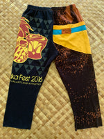 Load image into Gallery viewer, Kids Size 6 &quot;Black &amp; Rust Shaka Fest&quot; ʻOpihi Picker Pants
