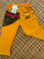 Load image into Gallery viewer, Kids Size 4 &quot;Gold &amp; Red Vintage Lahaina Wrestling&quot; ʻOpihi Picker Pants

