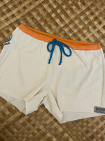 Load image into Gallery viewer, Ladies Size S &quot;Blue &amp; Yellow Little Beach&quot; Simple Shorty
