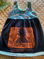 Load image into Gallery viewer, Kids Size 4 &quot;Black &amp; Floral Sun&quot; Kuʻuipo Dress
