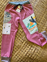 Load image into Gallery viewer, Kids Size 8 &quot;Pink Whales and Pineapples&quot; Holoholo Pants
