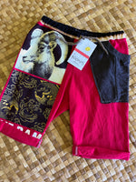Load image into Gallery viewer, Kids Size 8 "Red &amp; Gold Year of the Ram" Beach Comber Shorts
