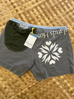 Load image into Gallery viewer, Ladies Size S &quot;White &amp; Grey Menehune Mayhem&quot; Simple Shorty
