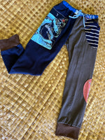 Load image into Gallery viewer, Kids Size 10 "Blue &amp; Grey Giant Squid" Holoholo Pants
