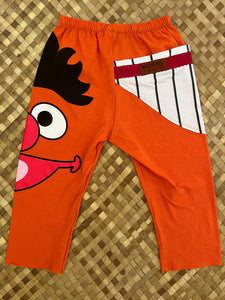 Kids Size 4 "Orange & Stripes Elmo" ʻOpihi Picker Pants