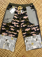 Load image into Gallery viewer, Ladies Size L &quot;Pink Camo Ukuleke and Hula&quot; Breezy Capri
