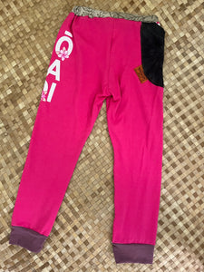 Kids Size 8 "Pink & Black Maui No Ka Oi" Holoholo Pants