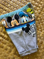 Load image into Gallery viewer, Kids Size 2 "Grey &amp; Blue Disney" Beach Comber Shorts
