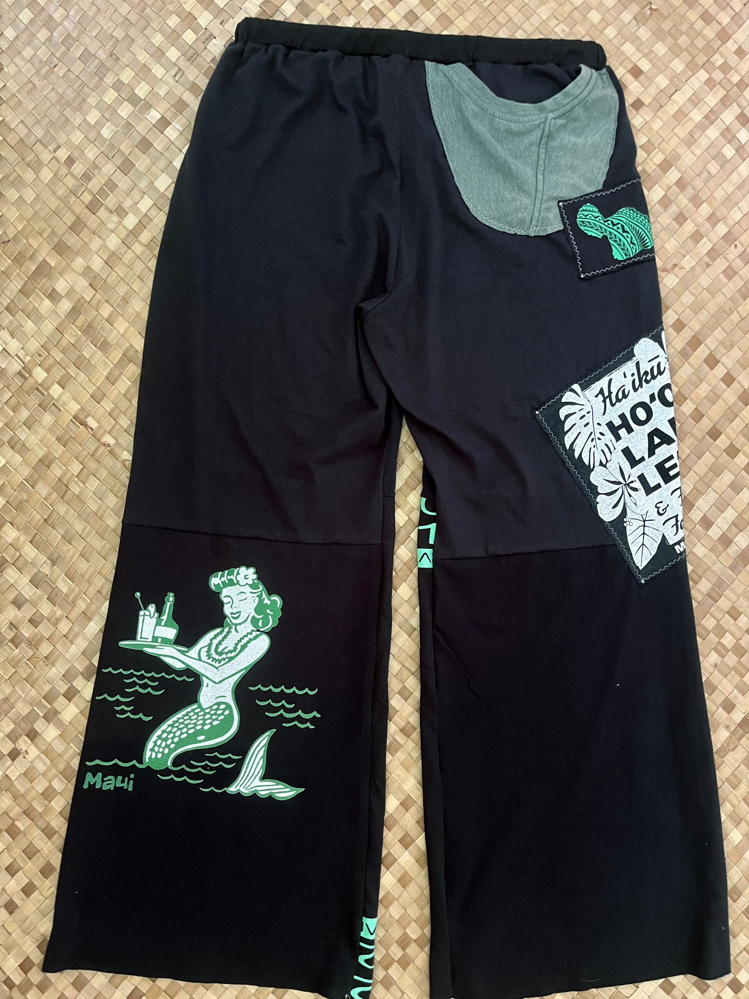 Custom Ladies "Black & Green Mermaid" Full Length Breezy