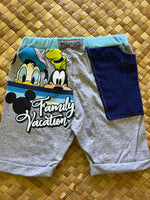 Load image into Gallery viewer, Kids Size 2 "Grey &amp; Blue Disney" Beach Comber Shorts
