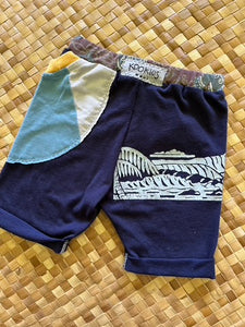 Kids Size 2 "Navy Wave" Beach Comber Shorts