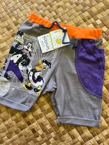 Kids Size 2 "Grey & Orange Disney" Beach Comber Shorts