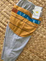 Load image into Gallery viewer, Kids Size 2 &quot;Mustard &amp; Grey Day of the Dead&quot; ʻOpihi Picker Pants
