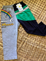 Load image into Gallery viewer, Kids Size 6 "Black &amp; Grey Fishing" ʻOpihi Picker Pants
