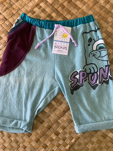 Kids Size 6 "Teal Sponge Bob" Beach Comber Shorts