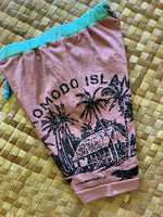 Load image into Gallery viewer, Kids Size 4 "Rust &amp; Green Beach Scene" Beach Comber Shorts
