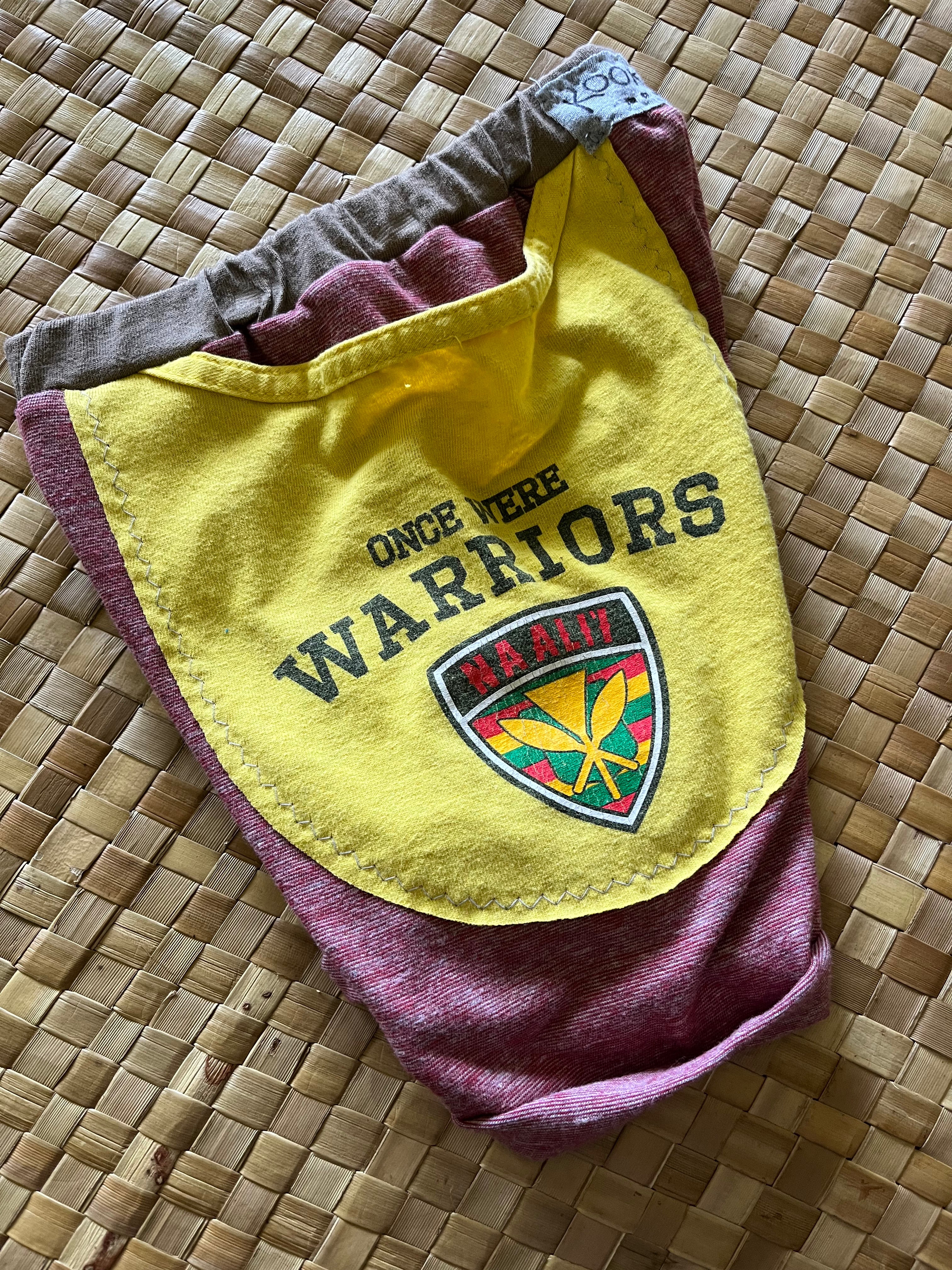 Kids Size 2 "Red & Yellow We Were Warriors" Beach Comber Shorts