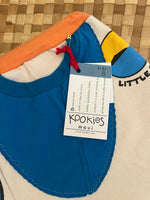 Load image into Gallery viewer, Ladies Size S &quot;Blue &amp; Yellow Little Beach&quot; Simple Shorty
